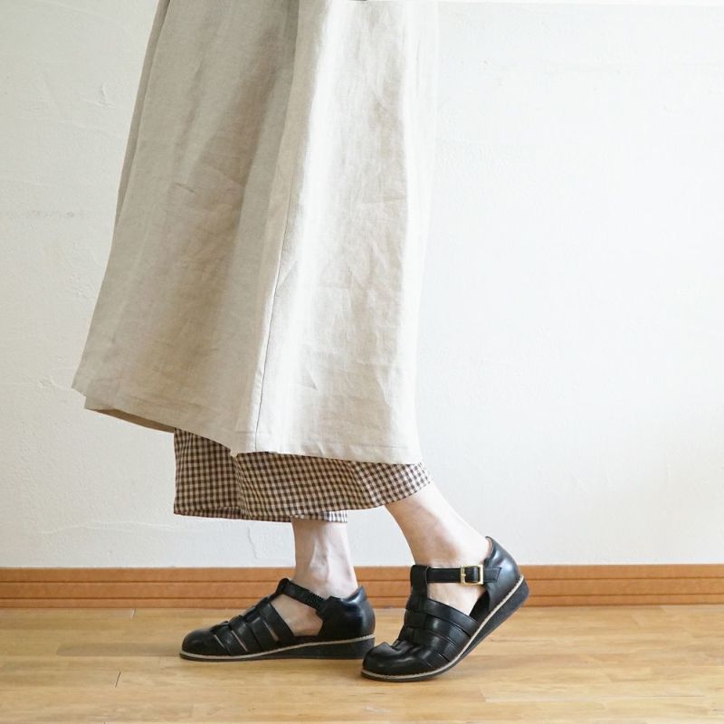 Branch m‘.,ブランチエム,ナチュラル,30代,40代,50代,60代,リネン,ゆったり,パンツ,リネンパンツ,ワイドストレートパンツ,ワイドパンツ,ぺチパンツ,インナーパンツ,アンダーパンツ,ギンガムチェック,チェック柄