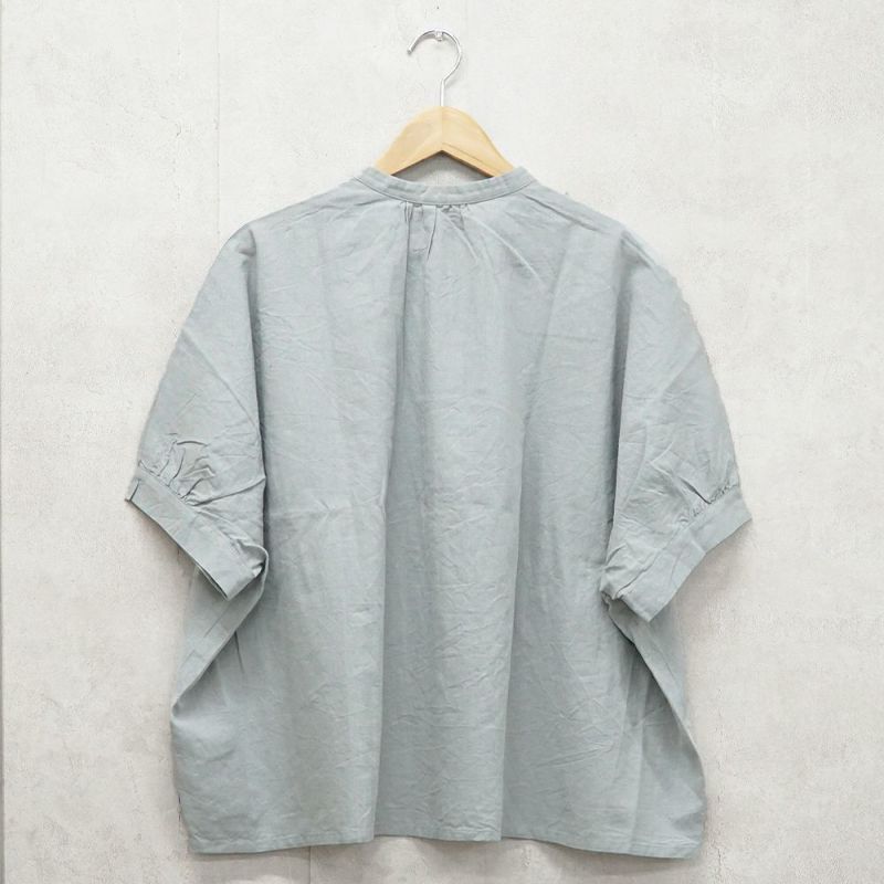 Branch m‘.,ブランチエム,ナチュラル,30代,40代,50代,60代,リネン,ゆったり,blouse,ブラウス,半袖,コットンリネン,ドルマンブラウス,ドルマンスリーブ