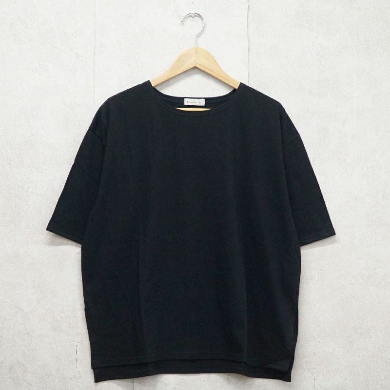 Branch m‘.,ブランチエム,ナチュラル,30代,40代,50代,60代,コットン,ゆったり,綿,Tシャツ,ビッグシルエット,オーバーシルエット,オーバーサイズ,カットソー,５分袖,５分袖Tシャツ