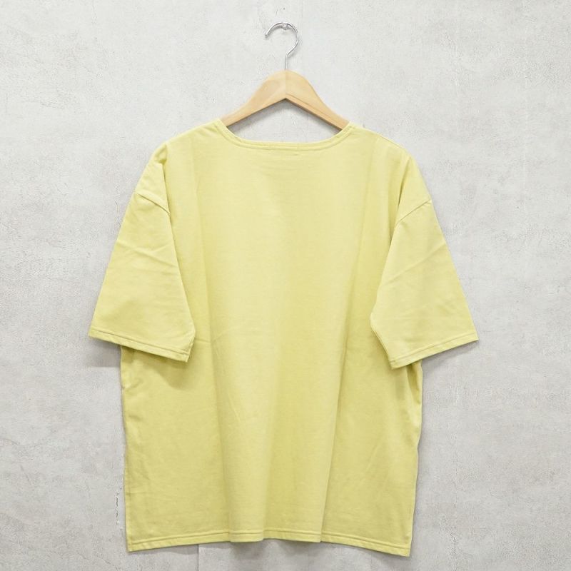 Branch m‘.,ブランチエム,ナチュラル,30代,40代,50代,60代,コットン,ゆったり,綿,Tシャツ,ビッグシルエット,オーバーシルエット,オーバーサイズ,カットソー,５分袖,５分袖Tシャツ