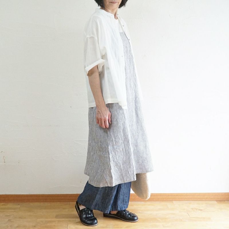 Branch m‘.,ブランチエム,ナチュラル,30代,40代,50代,60代,リネン,麻,ゆったり,パンツ,デニム,デニムパンツ,リネンデニム,ワイドパンツ,ワイドストレートパンツ,ストレートパンツ,デニムワイドパンツ,