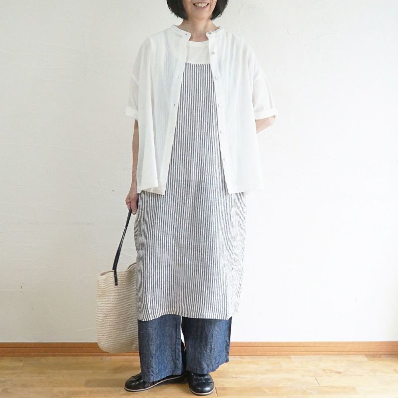 Branch m‘.,ブランチエム,ナチュラル,30代,40代,50代,60代,リネン,麻,ゆったり,パンツ,デニム,デニムパンツ,リネンデニム,ワイドパンツ,ワイドストレートパンツ,ストレートパンツ,デニムワイドパンツ,