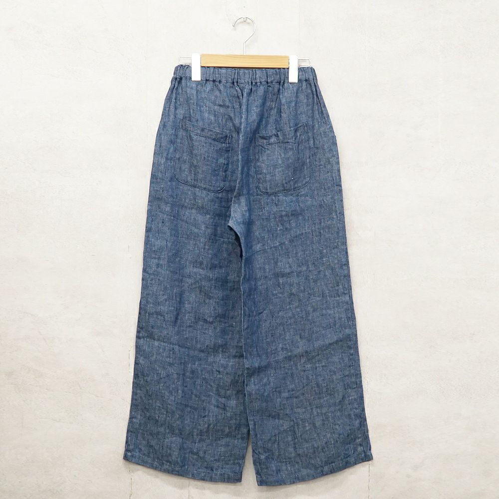 Branch m‘.,ブランチエム,ナチュラル,30代,40代,50代,60代,リネン,麻,ゆったり,パンツ,デニム,デニムパンツ,リネンデニム,ワイドパンツ,ワイドストレートパンツ,ストレートパンツ,デニムワイドパンツ,