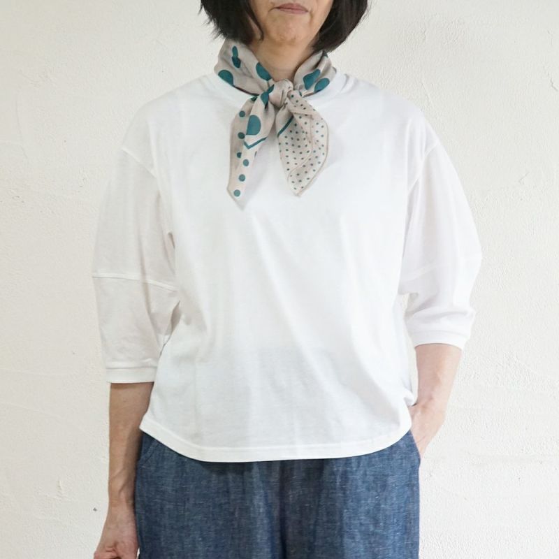Branch m‘.,ブランチエム,ナチュラル,30代,40代,50代,60代,コットン,綿,ゆったり,Tシャツ,カットソー,
