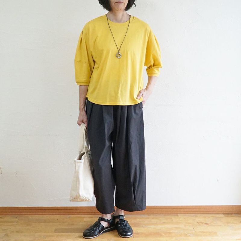 Branch m‘.,ブランチエム,ナチュラル,30代,40代,50代,60代,コットン,綿,ゆったり,Tシャツ,カットソー,
