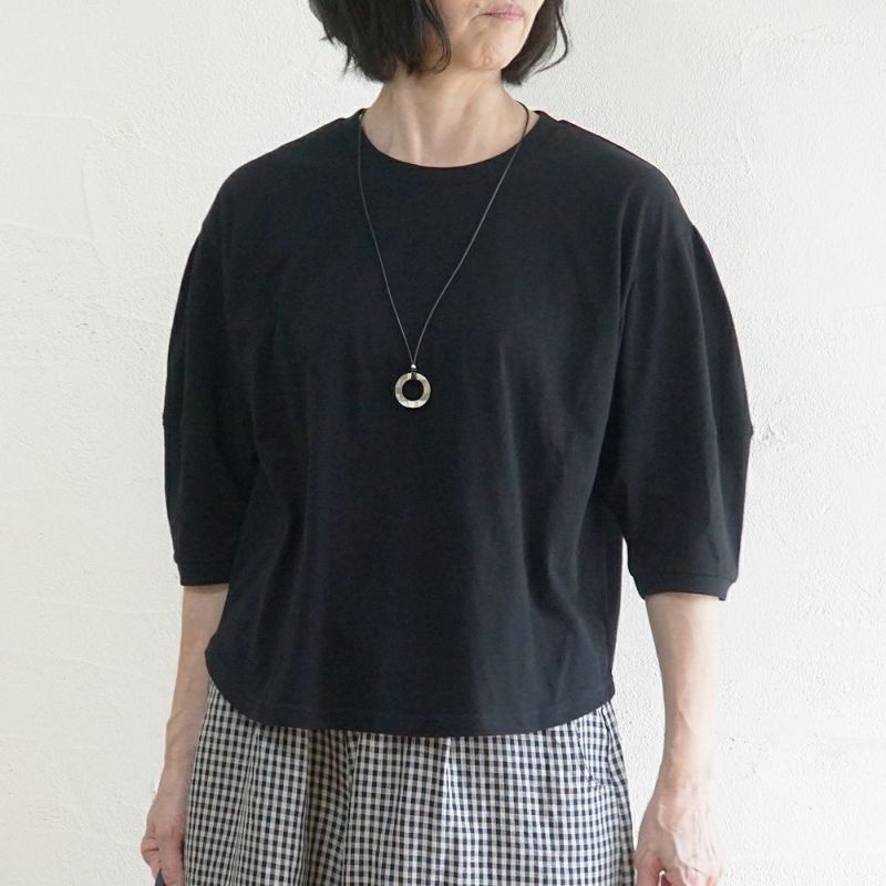 Branch m‘.,ブランチエム,ナチュラル,30代,40代,50代,60代,コーデセット,コーディネートセット,セット売り,ゆったり,Tシャツ,カットソー,半袖Tシャツ,半袖,パンツ,リネンパンツ,ワイドパンツ,リネンワイドパンツ,ギンガムチェック