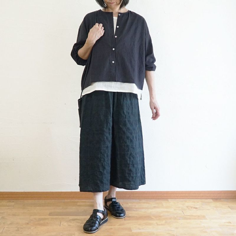 Branch m‘.,ブランチエム,ナチュラル,30代,40代,50代,60代,コットン,ゆったり,綿,チェック,スカート,ギャザースカート,チェックスカート,シャーリングチェック,