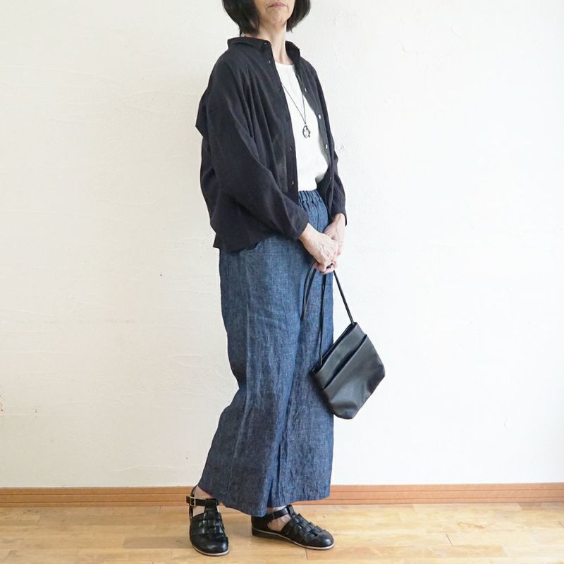 Branch m‘.,ブランチエム,ナチュラル,30代,40代,50代,60代,コットン,綿,ゆったり,ブラウス,コットンブラウス,綿ローン,東炊き,シアーブラウス,シアーシャツ,ノーカラーブラウス