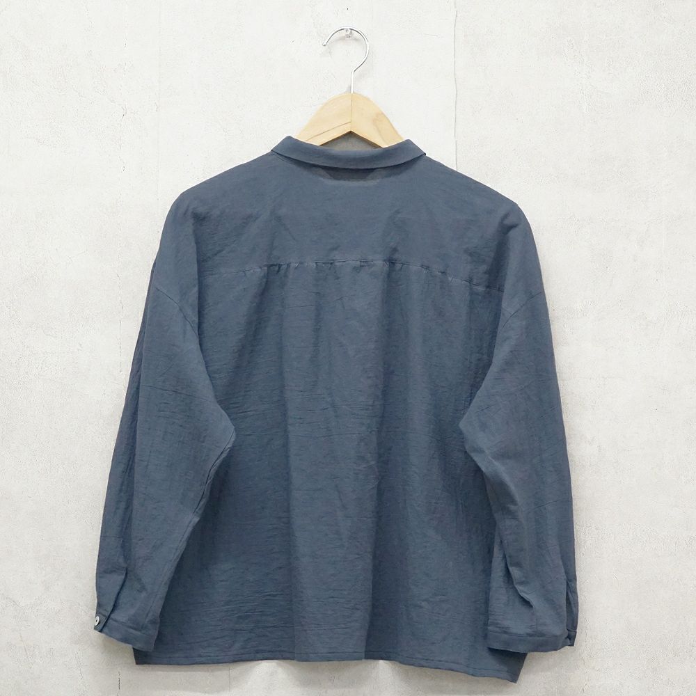 Branch m‘.,ブランチエム,ナチュラル,30代,40代,50代,60代,コットン,綿,ゆったり,ブラウス,コットンブラウス,綿ローン,東炊き,シアーブラウス,シアーシャツ,ノーカラーブラウス