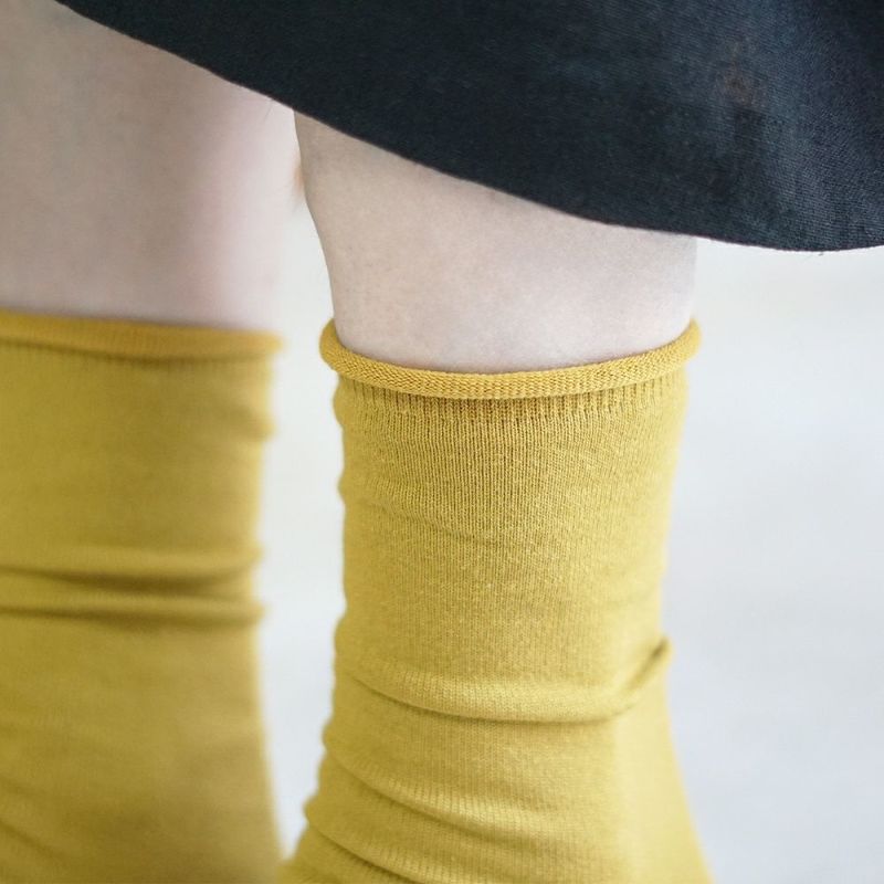 Branch m‘.,ブランチエム,ナチュラル,30代,40代,50代,60代,リネン,ゆったり,靴下,ソックス,コットン,コットンソックス,カラーソックス