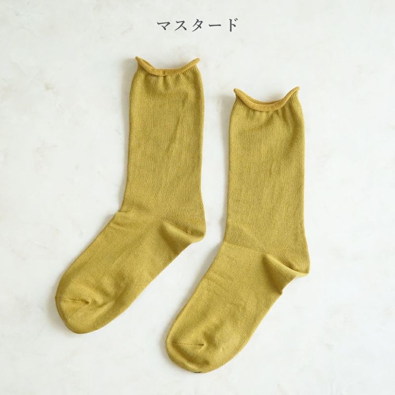Branch m‘.,ブランチエム,ナチュラル,30代,40代,50代,60代,リネン,ゆったり,靴下,ソックス,コットン,コットンソックス,カラーソックス