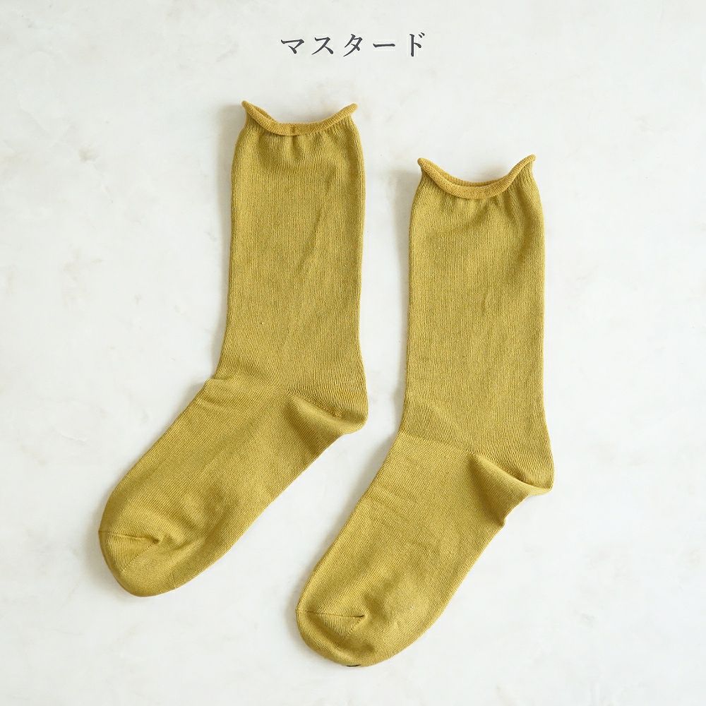 Branch m‘.,ブランチエム,ナチュラル,30代,40代,50代,60代,リネン,ゆったり,靴下,ソックス,コットン,コットンソックス,カラーソックス