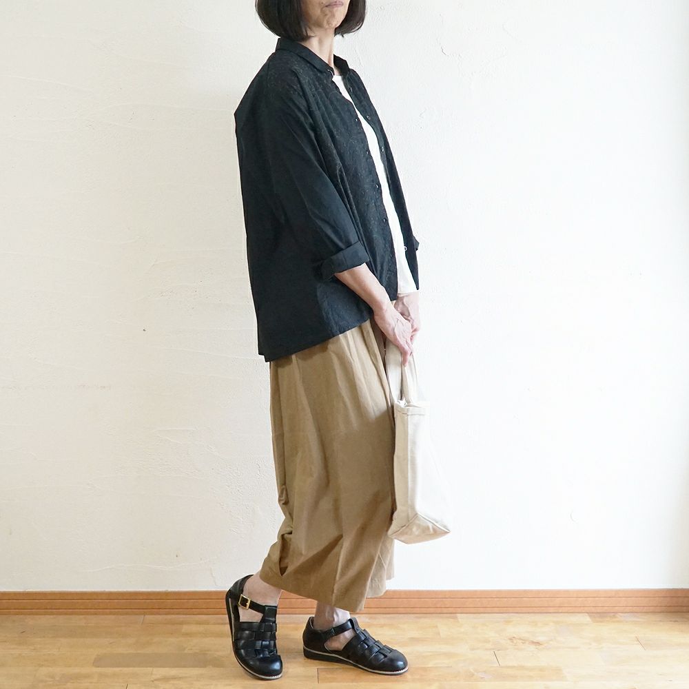 Branch m‘.,ブランチエム,ナチュラル,30代,40代,50代,60代,コットン,綿,ゆったり,blouse,ブラウス,シャツ,シャツブラウス,刺繍,刺繍ブラウス,刺繍シャツ,