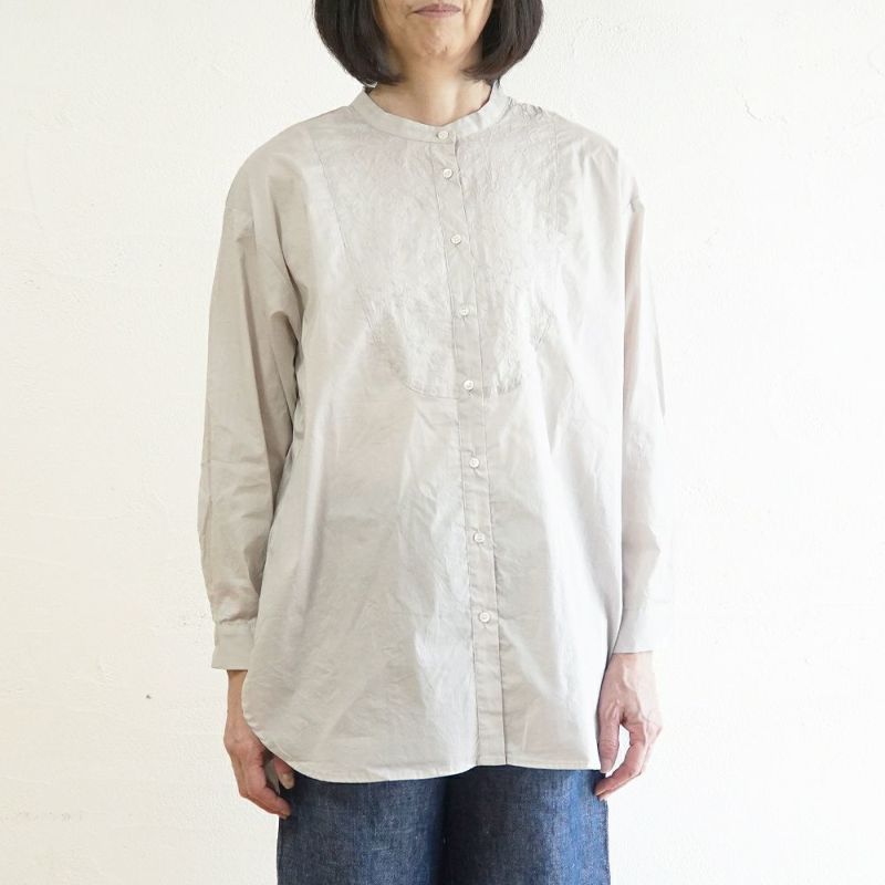 Branch m‘.,ブランチエム,ナチュラル,30代,40代,50代,60代,コットン,綿,ゆったり,blouse,ブラウス,シャツ,シャツブラウス,刺繍,刺繍ブラウス,刺繍シャツ,チュニック