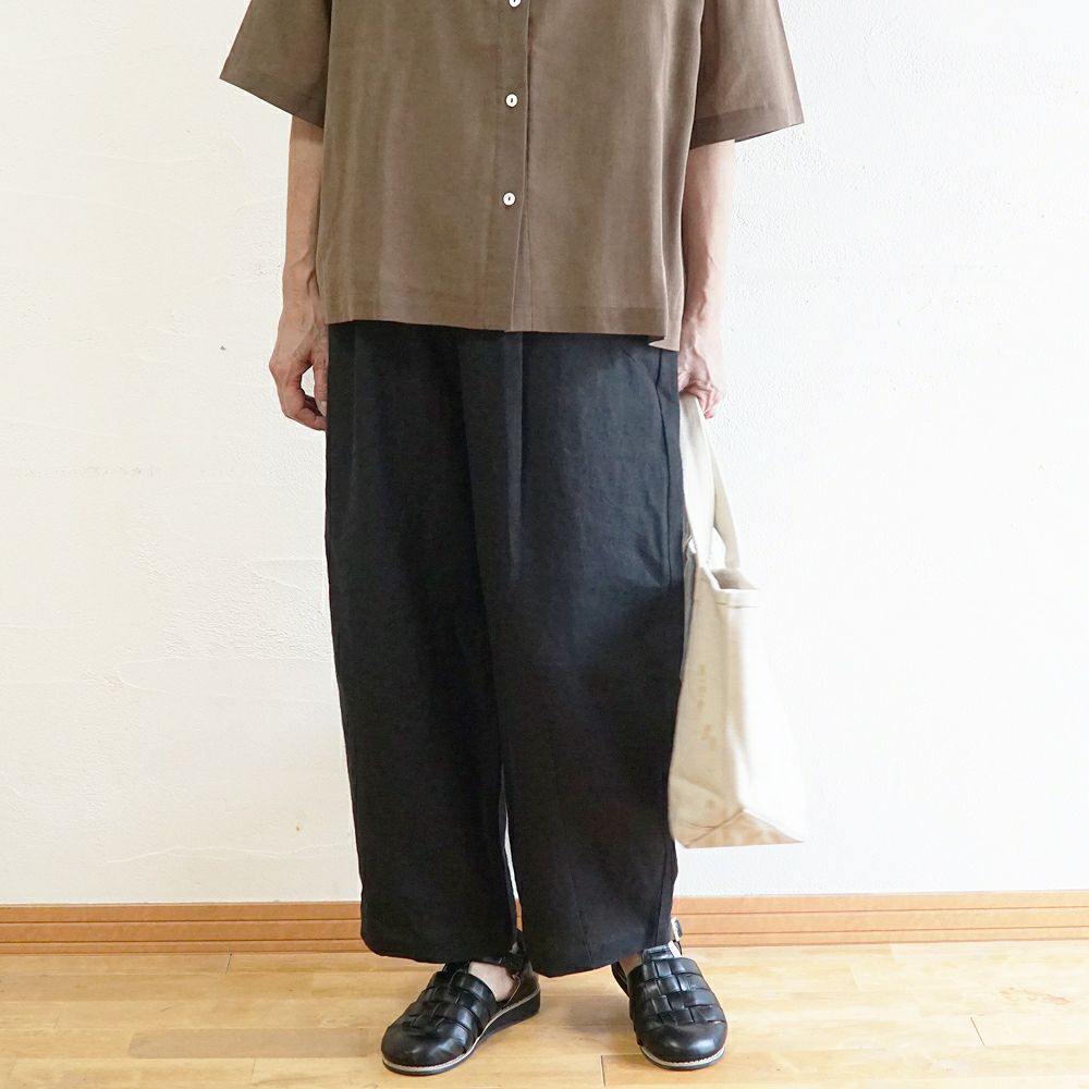 Branch m‘.,ブランチエム,ナチュラル,30代,40代,50代,60代,リネン,ゆったり,麻,パンツ,コクーンパンツ,バルーンパンツ,