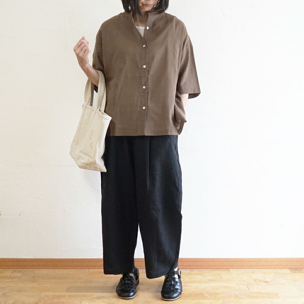 Branch m‘.,ブランチエム,ナチュラル,30代,40代,50代,60代,リネン,ゆったり,麻,パンツ,コクーンパンツ,バルーンパンツ,