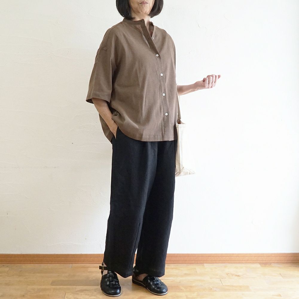 Branch m‘.,ブランチエム,ナチュラル,30代,40代,50代,60代,リネン,ゆったり,麻,パンツ,コクーンパンツ,バルーンパンツ,