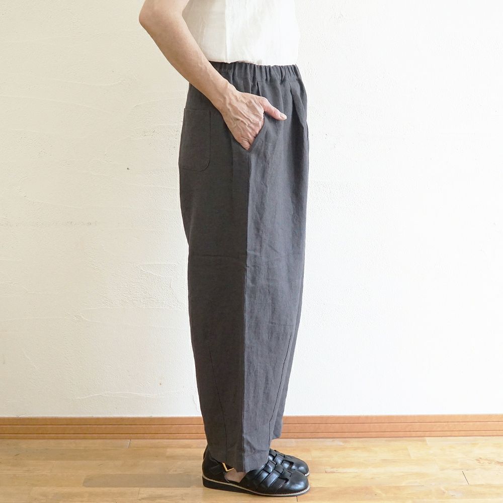 Branch m‘.,ブランチエム,ナチュラル,30代,40代,50代,60代,リネン,ゆったり,麻,パンツ,コクーンパンツ,バルーンパンツ,