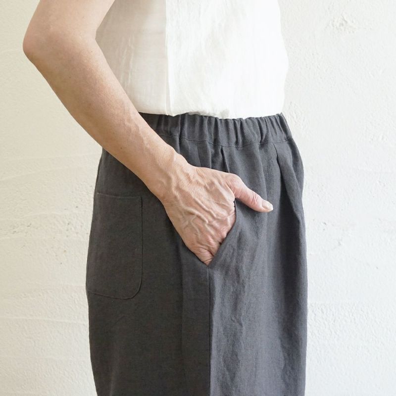 Branch m‘.,ブランチエム,ナチュラル,30代,40代,50代,60代,リネン,ゆったり,麻,パンツ,コクーンパンツ,バルーンパンツ,