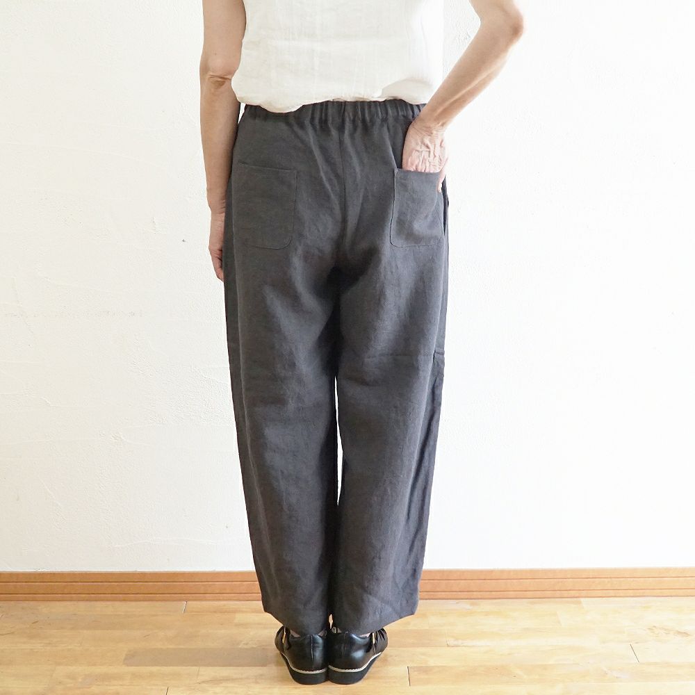 Branch m‘.,ブランチエム,ナチュラル,30代,40代,50代,60代,リネン,ゆったり,麻,パンツ,コクーンパンツ,バルーンパンツ,