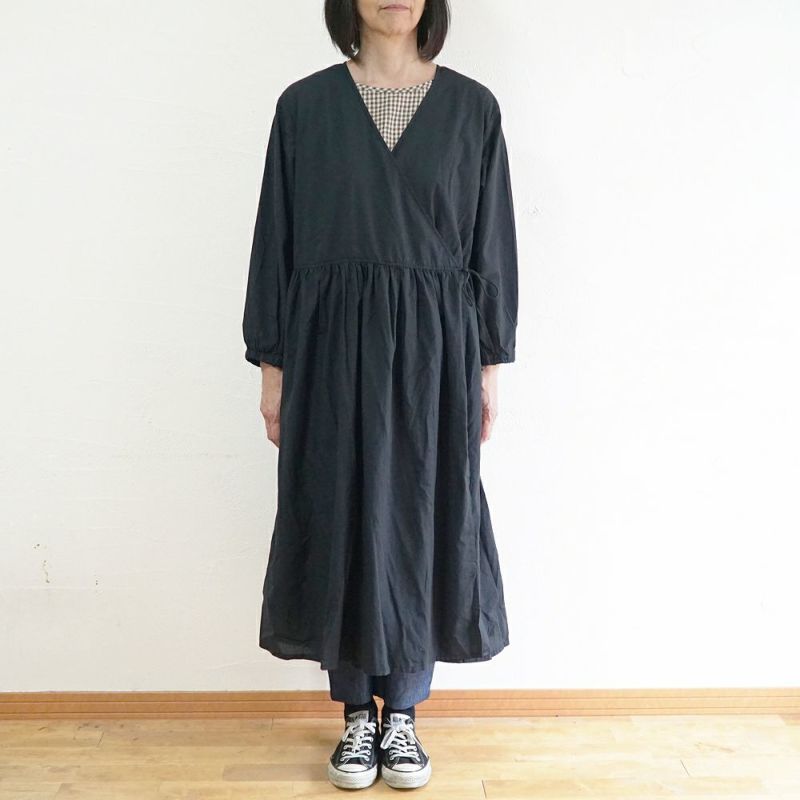 Branch m‘.,ブランチエム,ナチュラル,30代,40代,50代,60代,コットン,綿,ゆったり,ワンピース,カシュクール,羽織