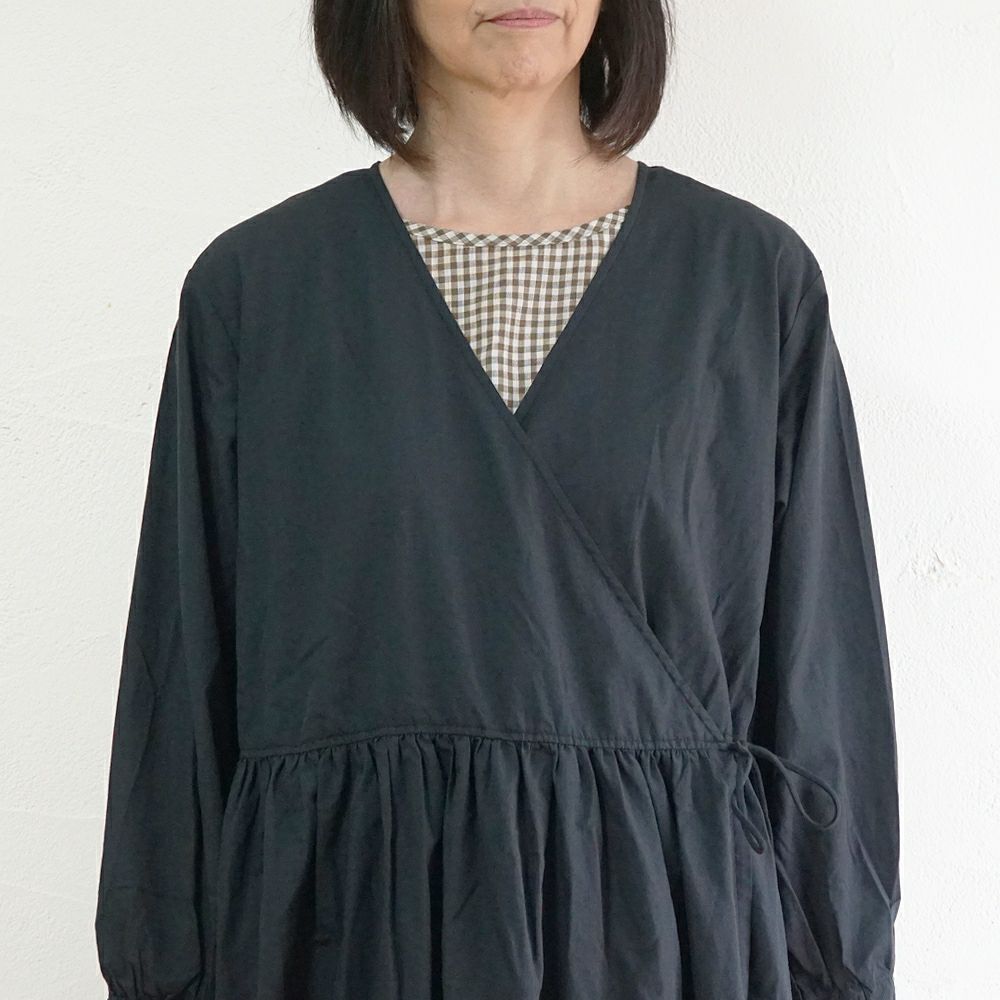 Branch m‘.,ブランチエム,ナチュラル,30代,40代,50代,60代,コットン,綿,ゆったり,ワンピース,カシュクール,羽織