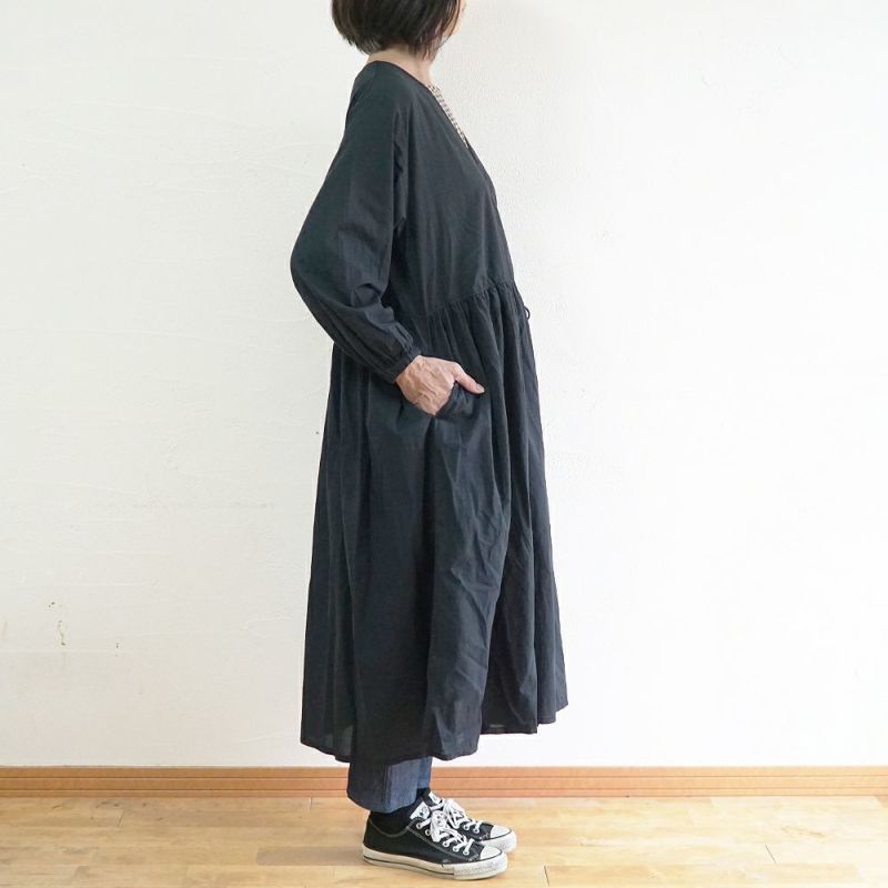 Branch m‘.,ブランチエム,ナチュラル,30代,40代,50代,60代,コットン,綿,ゆったり,ワンピース,カシュクール,羽織