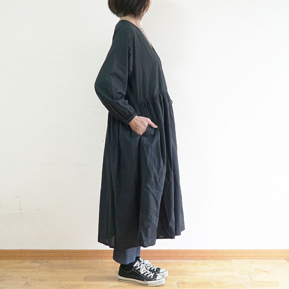 Branch m‘.,ブランチエム,ナチュラル,30代,40代,50代,60代,コットン,綿,ゆったり,ワンピース,カシュクール,羽織