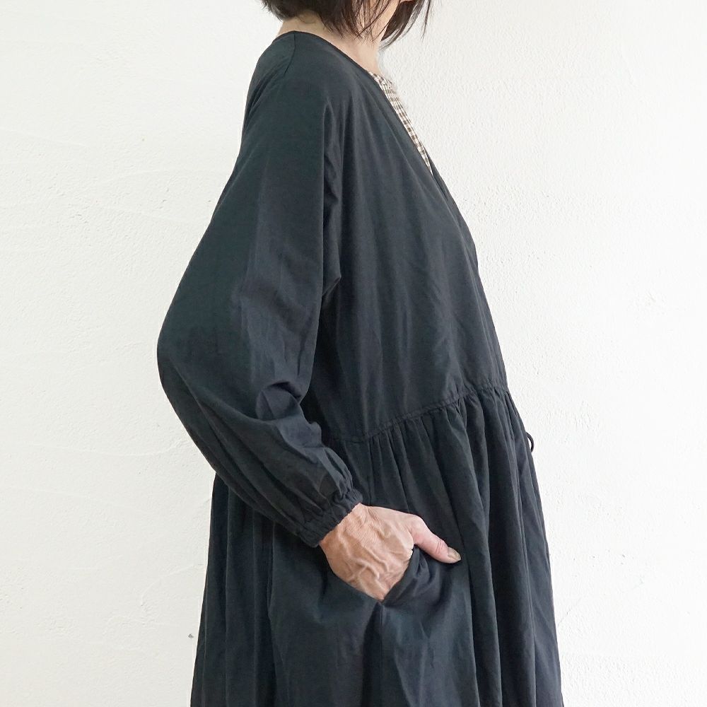 Branch m‘.,ブランチエム,ナチュラル,30代,40代,50代,60代,コットン,綿,ゆったり,ワンピース,カシュクール,羽織