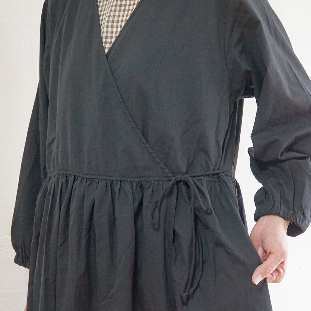 Branch m‘.,ブランチエム,ナチュラル,30代,40代,50代,60代,コットン,綿,ゆったり,ワンピース,カシュクール,羽織