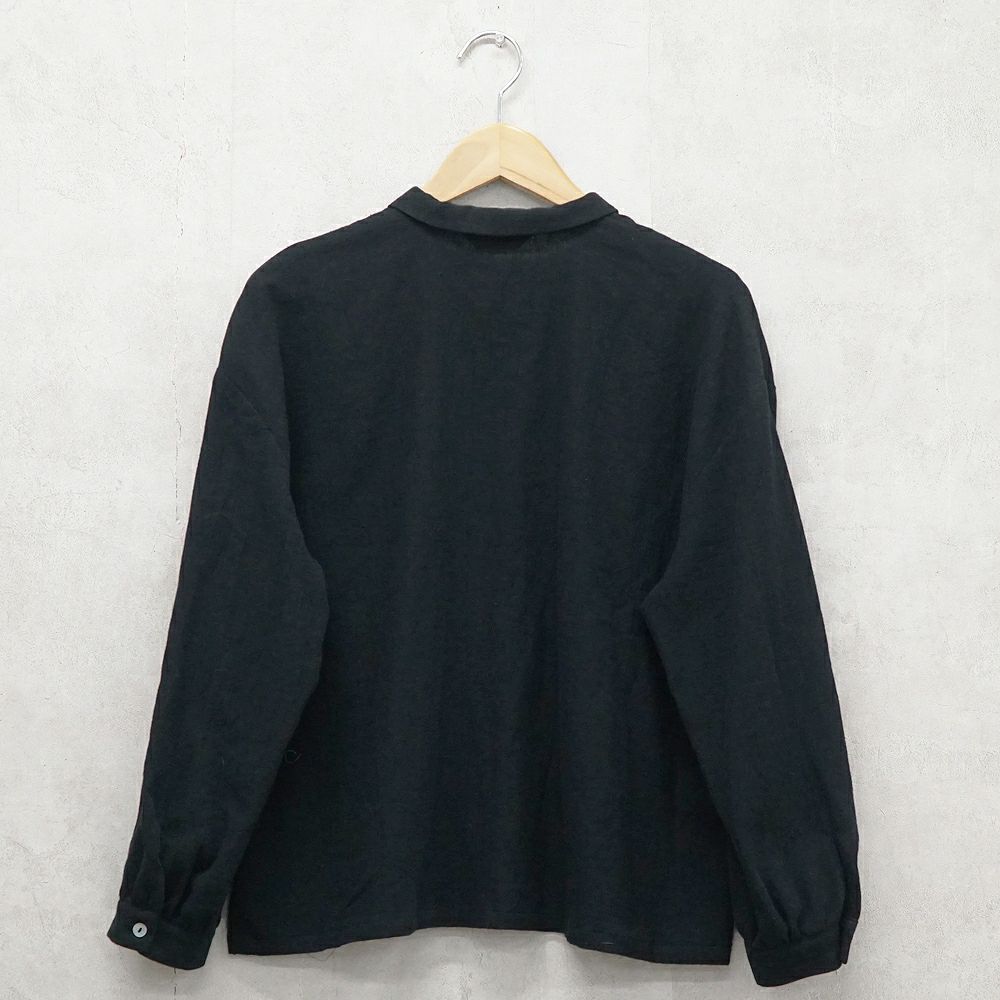 Branch m‘.,ブランチエム,ナチュラル,30代,40代,50代,60代,リネン,コットンリネン,綿麻,ゆったり,ブラウス,長袖,チビ衿,シャツ,チビ衿シャツ,チビ衿ブラウス,