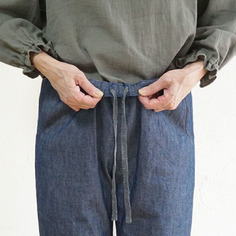 Branch m‘.,ブランチエム,ナチュラル,30代,40代,50代,60代,コットン,綿,ゆったり,パンツ,デニム,デニムパンツ,ストレートパンツ,デニムストレートパンツ