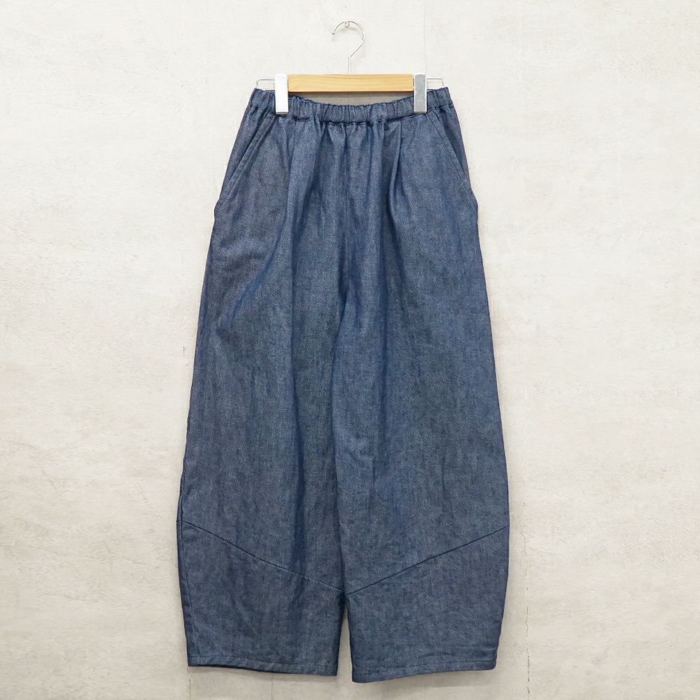 Branch m‘.,ブランチエム,ナチュラル,30代,40代,50代,60代,コットン,綿,ゆったり,パンツ,デニム,デニムパンツ,コクーンパンツ,デニムコクーンパンツ,バルーンパンツ,ワイドパンツ