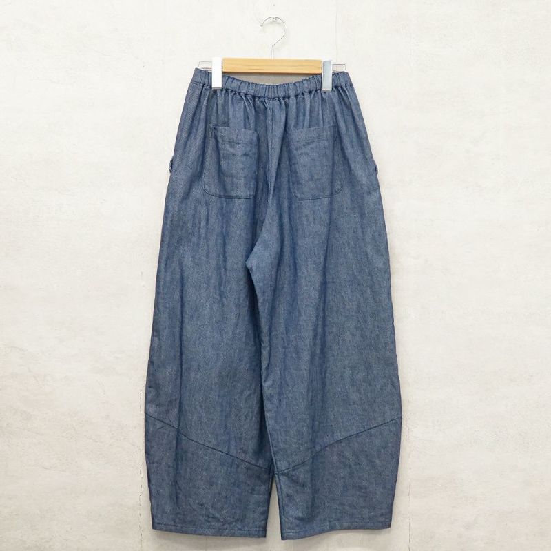 Branch m‘.,ブランチエム,ナチュラル,30代,40代,50代,60代,コットン,綿,ゆったり,パンツ,デニム,デニムパンツ,コクーンパンツ,デニムコクーンパンツ,バルーンパンツ,ワイドパンツ