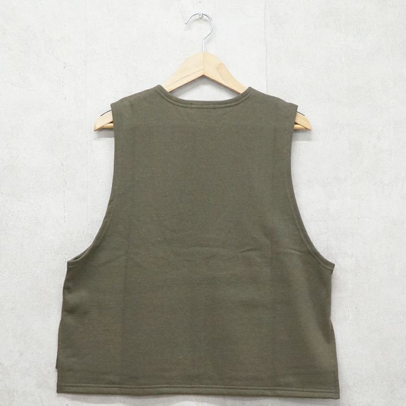 Branch m‘.,ブランチエム,ナチュラル,30代,40代,50代,60代,コットン,ゆったり,綿,裏毛,裏毛ベスト,ベスト,レイヤード,重ね着,体温調節,