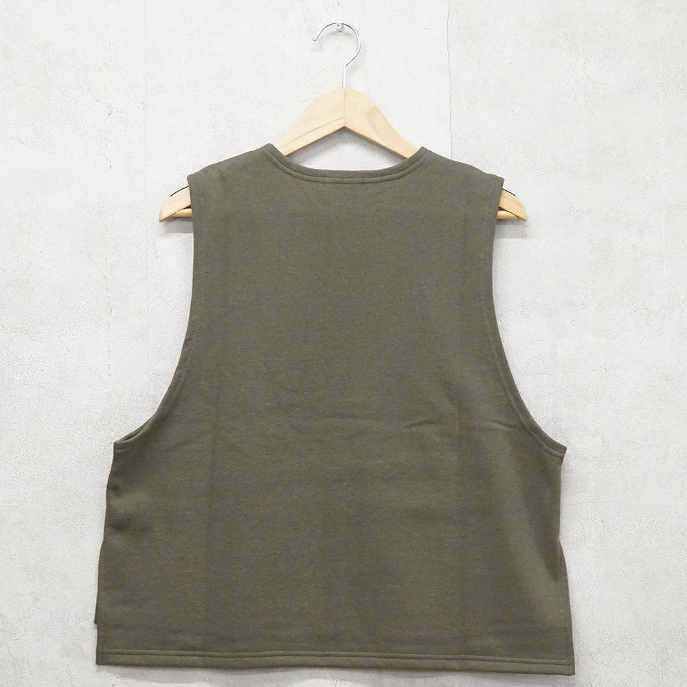 Branch m‘.,ブランチエム,ナチュラル,30代,40代,50代,60代,コットン,ゆったり,綿,裏毛,裏毛ベスト,ベスト,レイヤード,重ね着,体温調節,