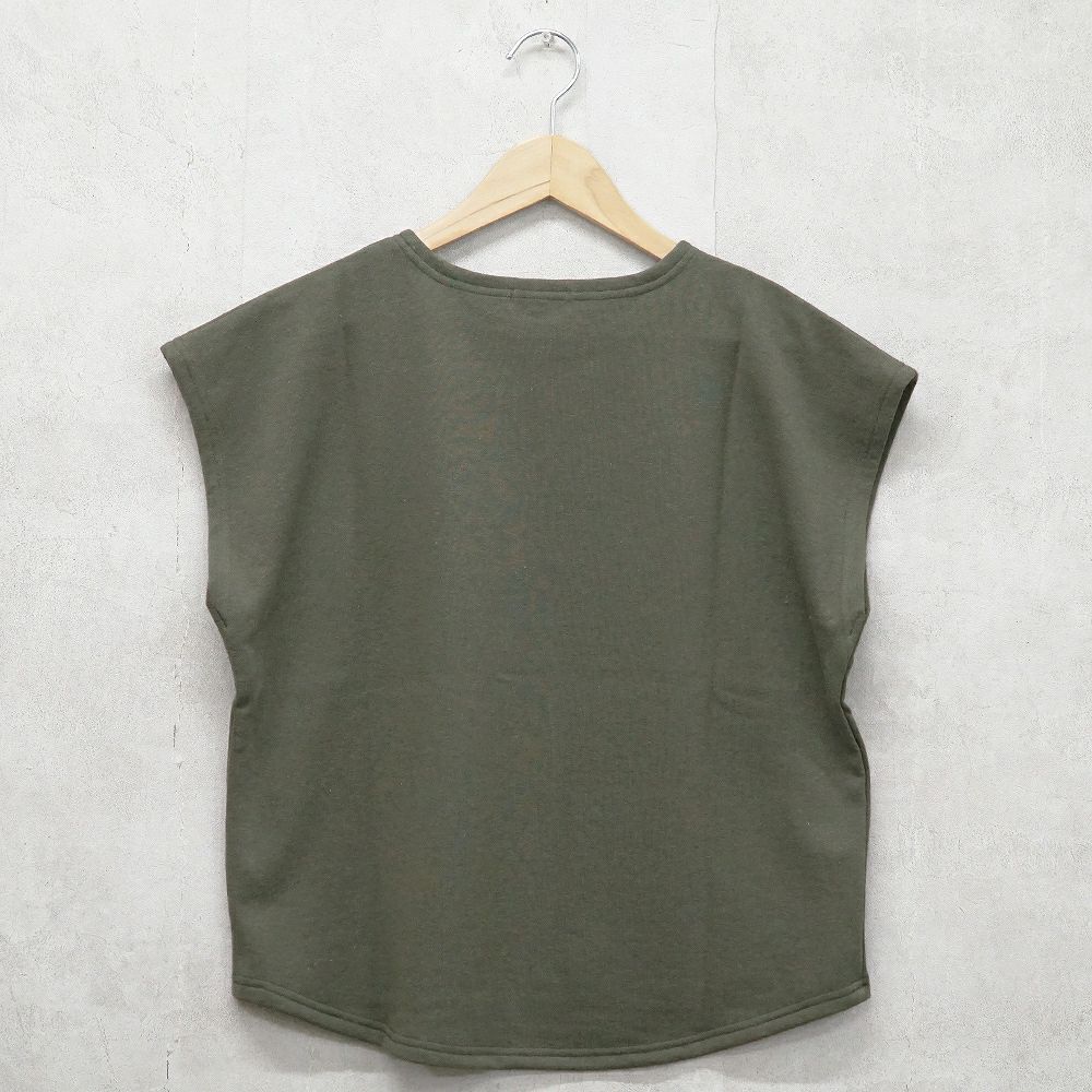 Branch m‘.,ブランチエム,ナチュラル,30代,40代,50代,60代,コットン,ゆったり,綿,裏毛,裏毛ベスト,ベスト,レイヤード,重ね着,体温調節,