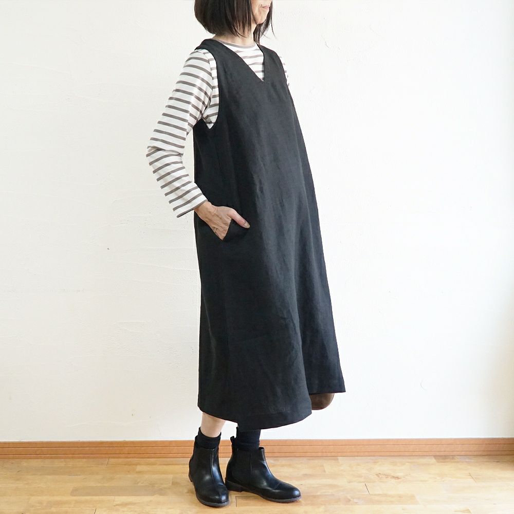 Branch m‘.,ブランチエム,ナチュラル,30代,40代,50代,60代,コットン,綿,ゆったり,Tシャツ,カットソー,ボーダー,ボーダーTシャツ,長袖