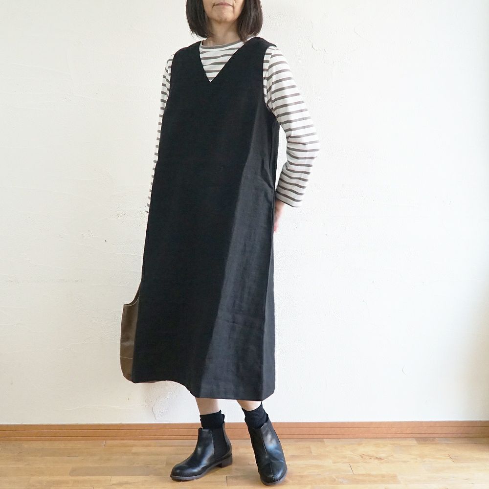 Branch m‘.,ブランチエム,ナチュラル,30代,40代,50代,60代,コットン,綿,ゆったり,Tシャツ,カットソー,ボーダー,ボーダーTシャツ,長袖