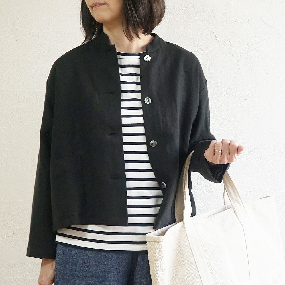 Branch m‘.,ブランチエム,ナチュラル,30代,40代,50代,60代,コットン,綿,ゆったり,Tシャツ,カットソー,ボーダー,ボーダーTシャツ,長袖