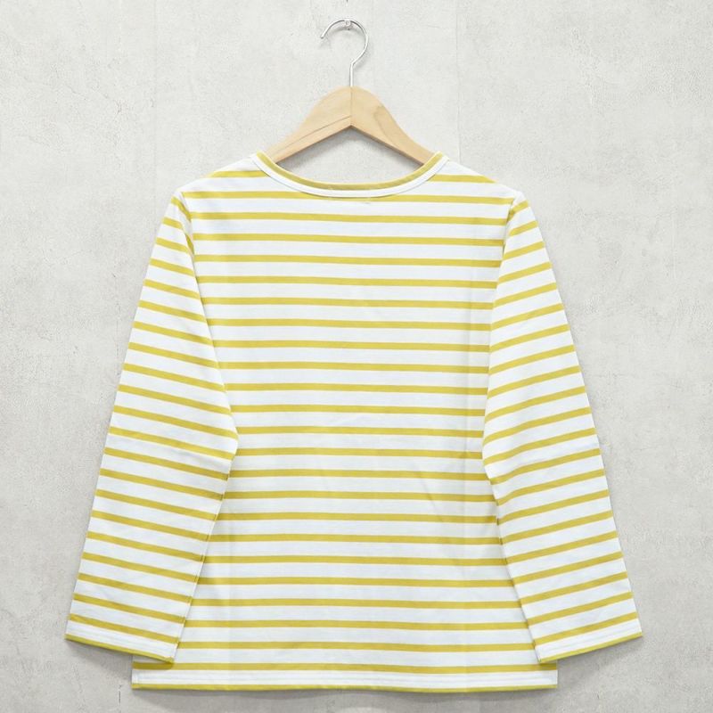 Branch m‘.,ブランチエム,ナチュラル,30代,40代,50代,60代,コットン,綿,ゆったり,Tシャツ,カットソー,ボーダー,ボーダーTシャツ,長袖