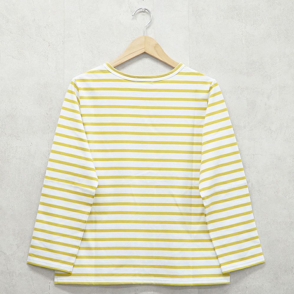 Branch m‘.,ブランチエム,ナチュラル,30代,40代,50代,60代,コットン,綿,ゆったり,Tシャツ,カットソー,ボーダー,ボーダーTシャツ,長袖