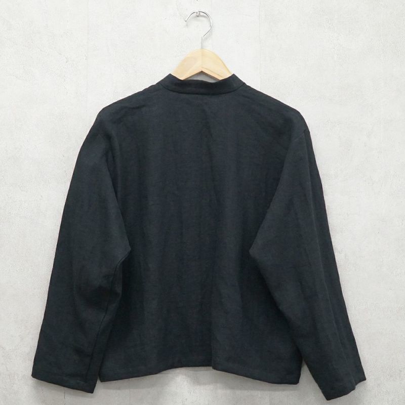 Branch m‘.,ブランチエム,ナチュラル,30代,40代,50代,60代,リネン,ゆったり,ジャケット,リネンジャケット,スタンドカラージャケット,スタンドネックジャケット,ショート丈,ショートジャケット, 