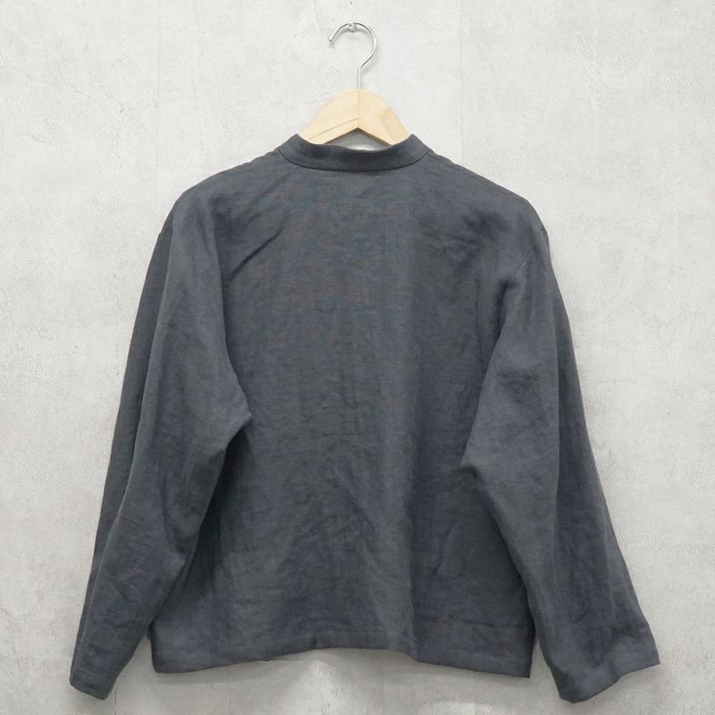 Branch m‘.,ブランチエム,ナチュラル,30代,40代,50代,60代,リネン,ゆったり,ジャケット,リネンジャケット,スタンドカラージャケット,スタンドネックジャケット,ショート丈,ショートジャケット, 