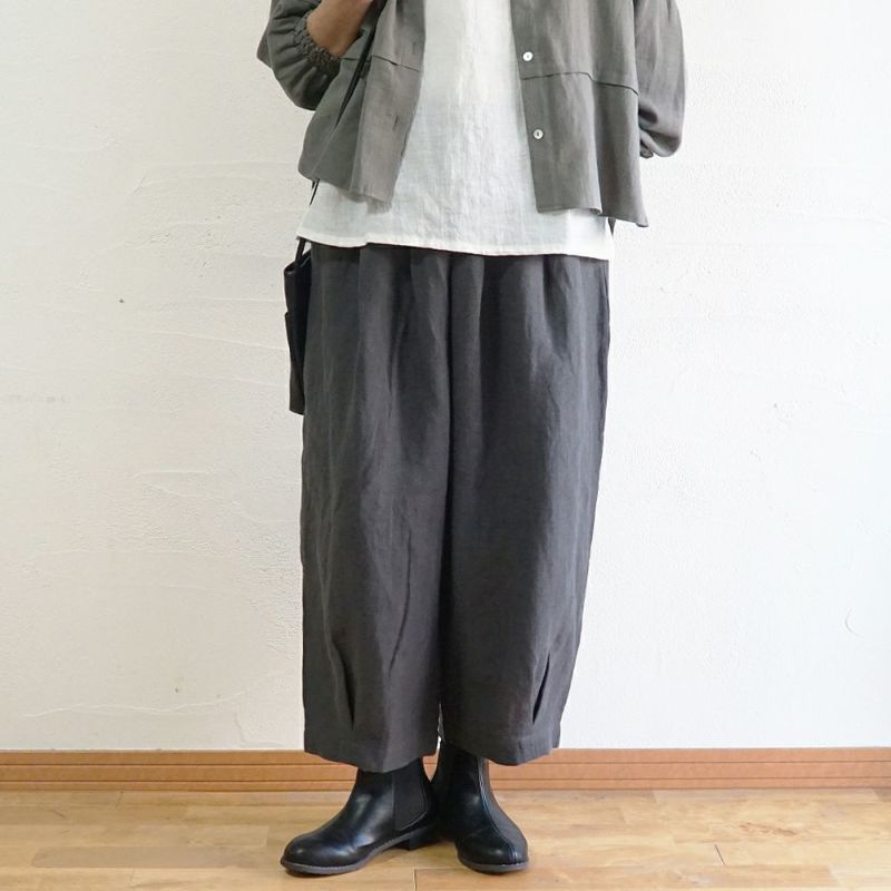 Branch m‘.,ブランチエム,ナチュラル,30代,40代,50代,60代,リネン,ゆったり,パンツ,リネンパンツ,バルーンパンツ,ワイドパンツ,フィグパンツ, 