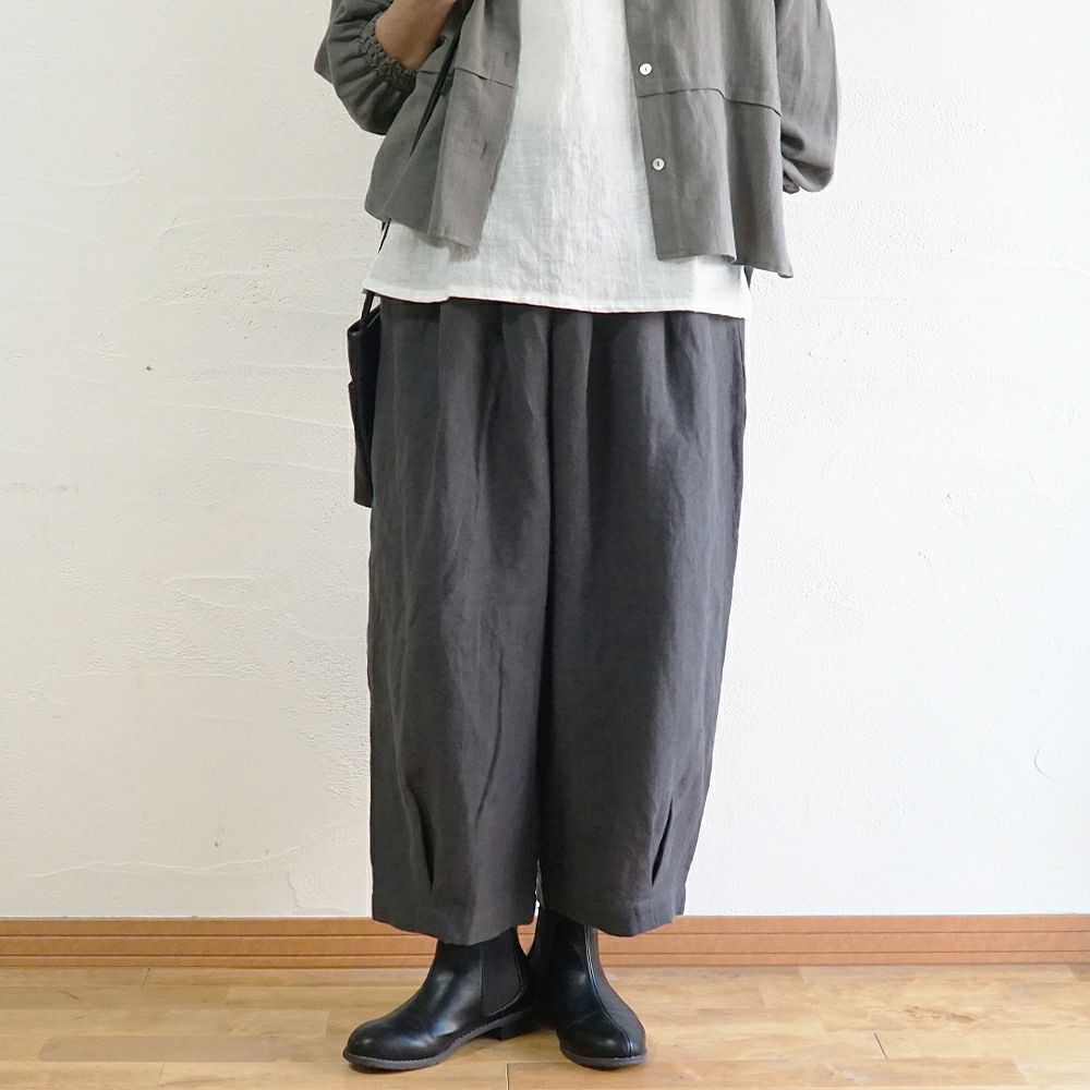 Branch m‘.,ブランチエム,ナチュラル,30代,40代,50代,60代,リネン,ゆったり,パンツ,リネンパンツ,バルーンパンツ,ワイドパンツ,フィグパンツ, 