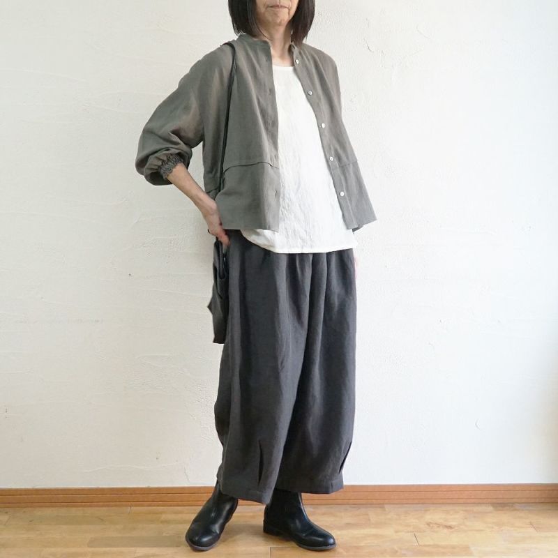 Branch m‘.,ブランチエム,ナチュラル,30代,40代,50代,60代,リネン,ゆったり,パンツ,リネンパンツ,バルーンパンツ,ワイドパンツ,フィグパンツ, 