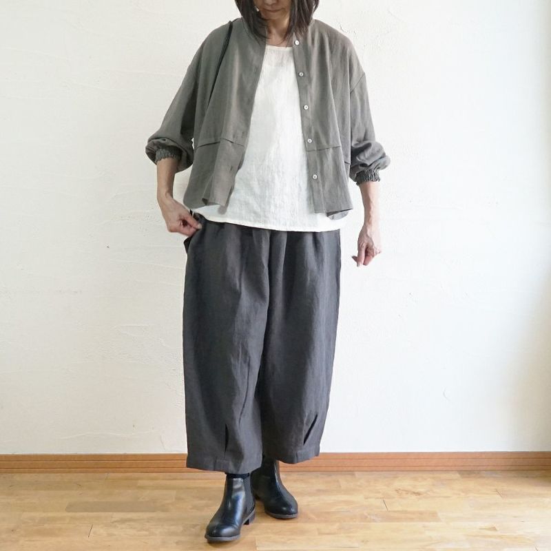 Branch m‘.,ブランチエム,ナチュラル,30代,40代,50代,60代,リネン,ゆったり,パンツ,リネンパンツ,バルーンパンツ,ワイドパンツ,フィグパンツ, 