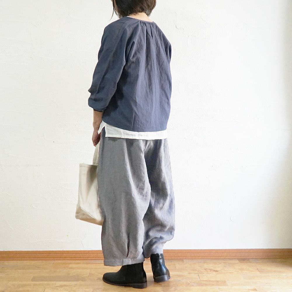 Branch m‘.,ブランチエム,ナチュラル,30代,40代,50代,60代,リネン,ゆったり,パンツ,リネンパンツ,バルーンパンツ,ワイドパンツ,フィグパンツ, 