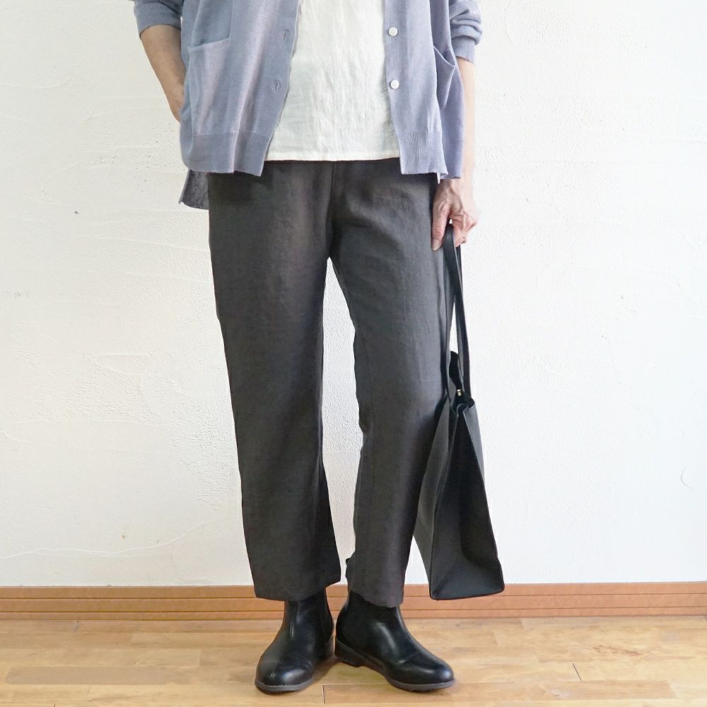 Branch m‘.,ブランチエム,ナチュラル,30代,40代,50代,60代,リネン,ゆったり,パンツ,リネンパンツ,ストレートパンツ,スリムパンツ 